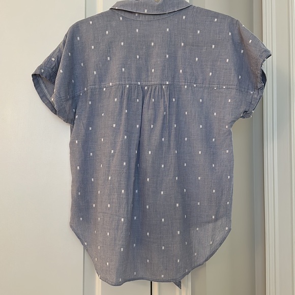 Cloth & Stone SS Buttondown Chambray Shirt - Picture 7 of 8